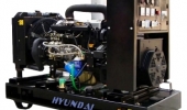 Дизельный генератор 125 квт Hyundai DHY170KE открытый (на раме) с АВР - новый